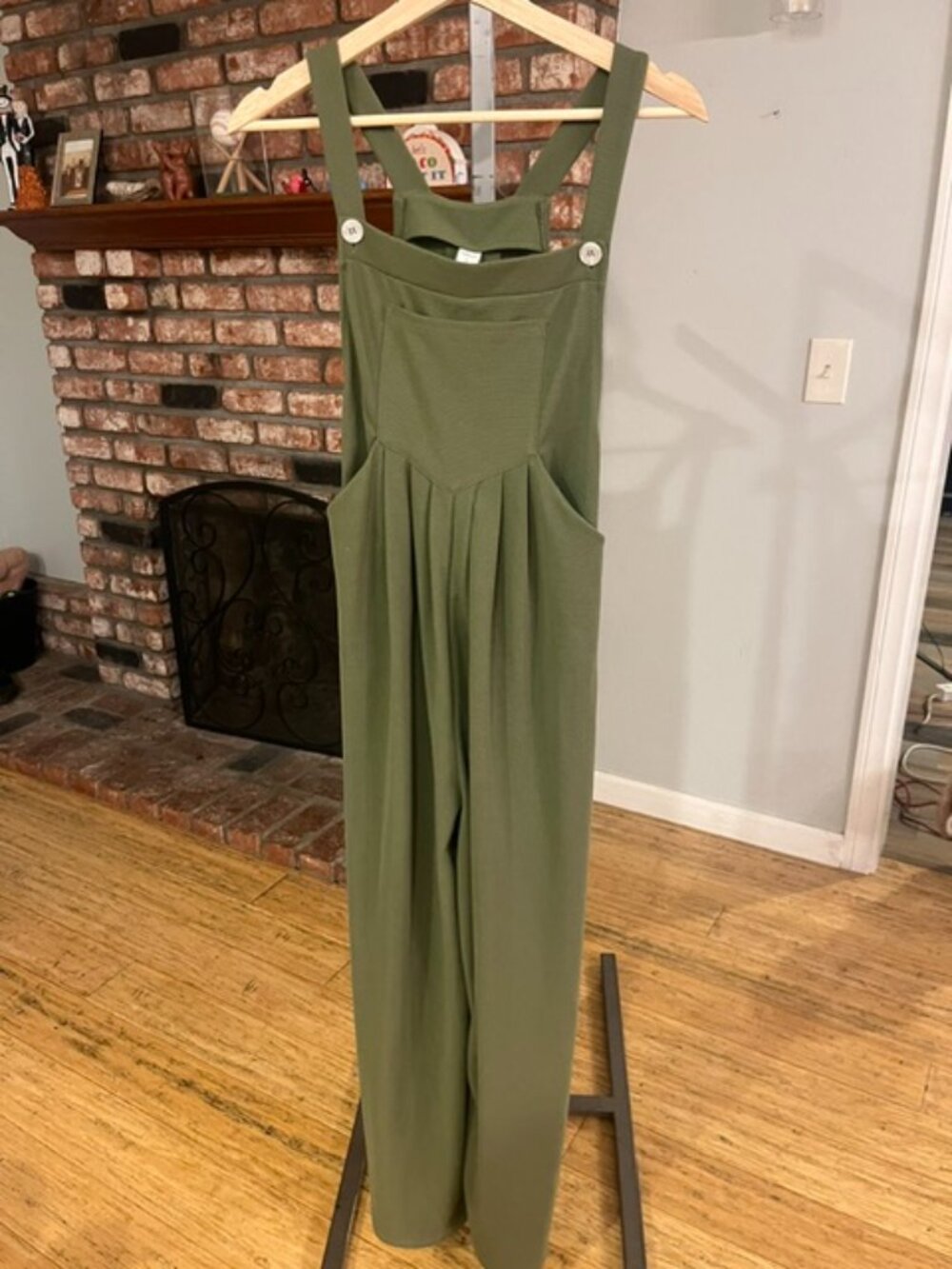 Halara NWOT Pockets Waffle Casual Overalls
